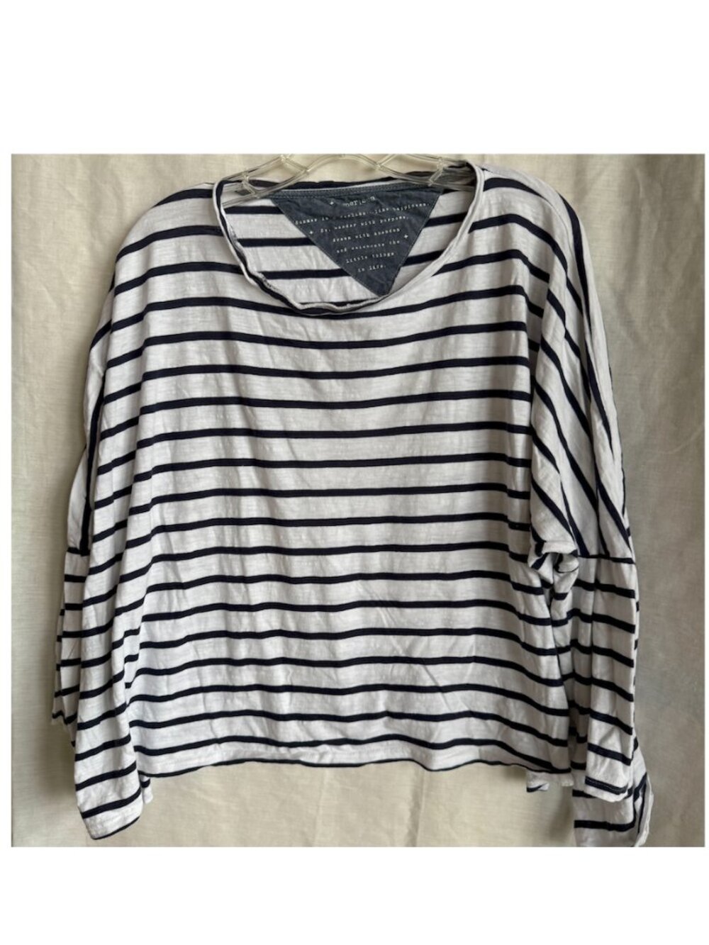 Mersea 3/4 sleeve stripe tee